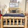 Traditional Cedar Bed available at Rustic Ranch Furniture in Airdrie, Alberta. 