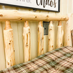 Traditional Cedar Bed available at Rustic Ranch Furniture in Airdrie, Alberta.