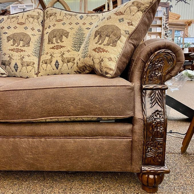 Pine Creek Love Seat available at Rustic Ranch Furniture and Decor.