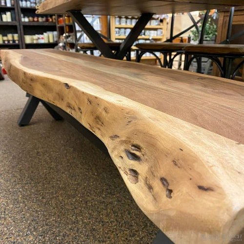 Restore Live Edge Bench available at Rustic Ranch Furniture in Airdrie, Alberta