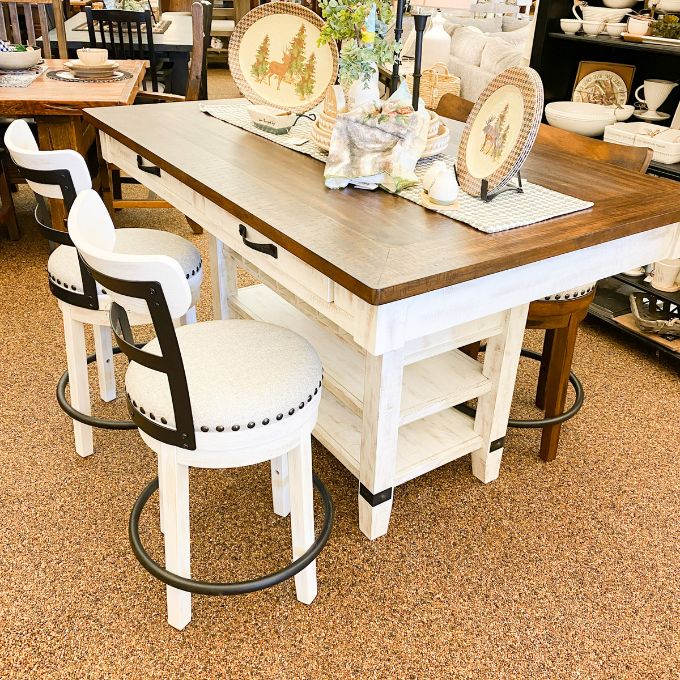 Valebeck Counter Height Table available at Rustic Ranch Furniture in Airdrie, Alberta. 
