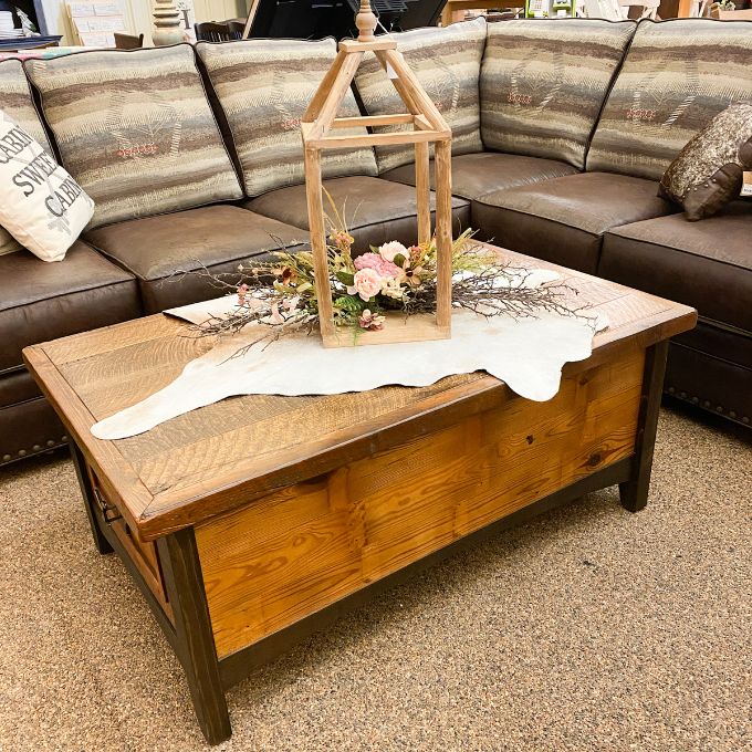 Yellowstone Dutton Coffee Table available at Rustic Ranch Furniture in Airdrie Alberta.