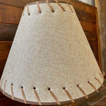 Bears in Canoe Desk Lamp with Shade-Rustic Ranch