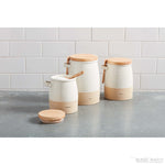 STONEWARE CANISTER SET-Rustic Ranch