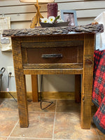 Forest Edge 1 Drawer Nightstand-Rustic Ranch