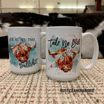 TAKE NO BULL MUG-Rustic Ranch