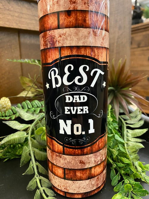 BEST DAD EVER WATER BOTTLE-Rustic Ranch
