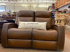 Mustang Power Reclining Love Seat with Head Rest available at Rustic Ranch Furniture and Decor.