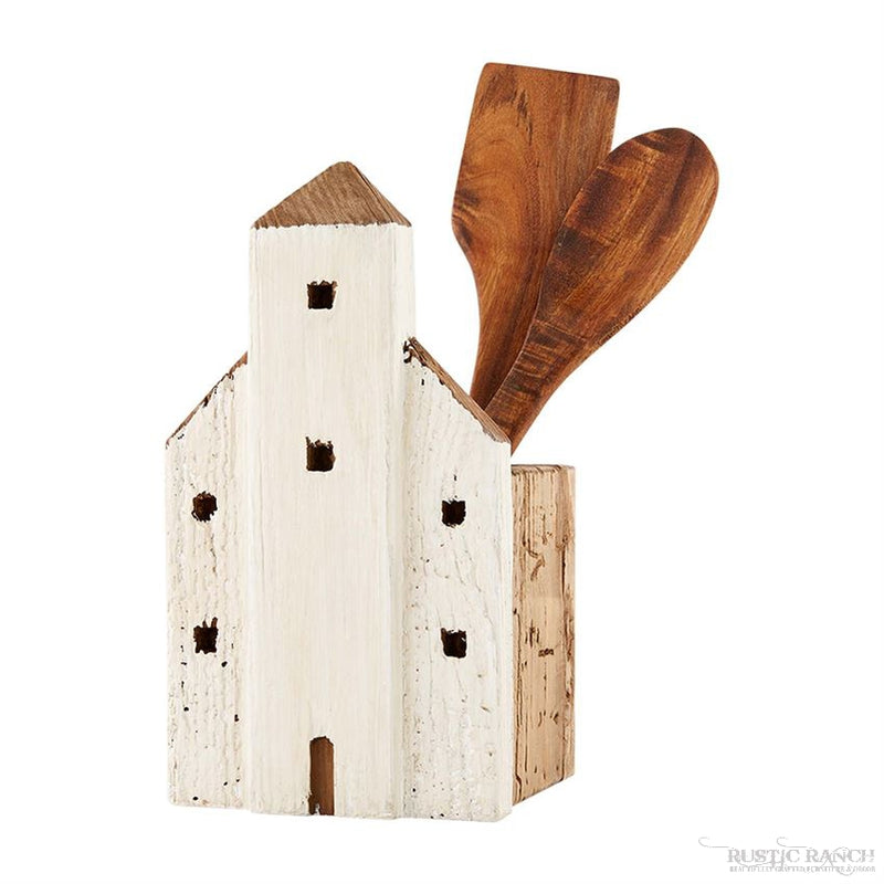 HOUSE COOKING UTENSIL HOLDER BY MUD PIE-Rustic Ranch