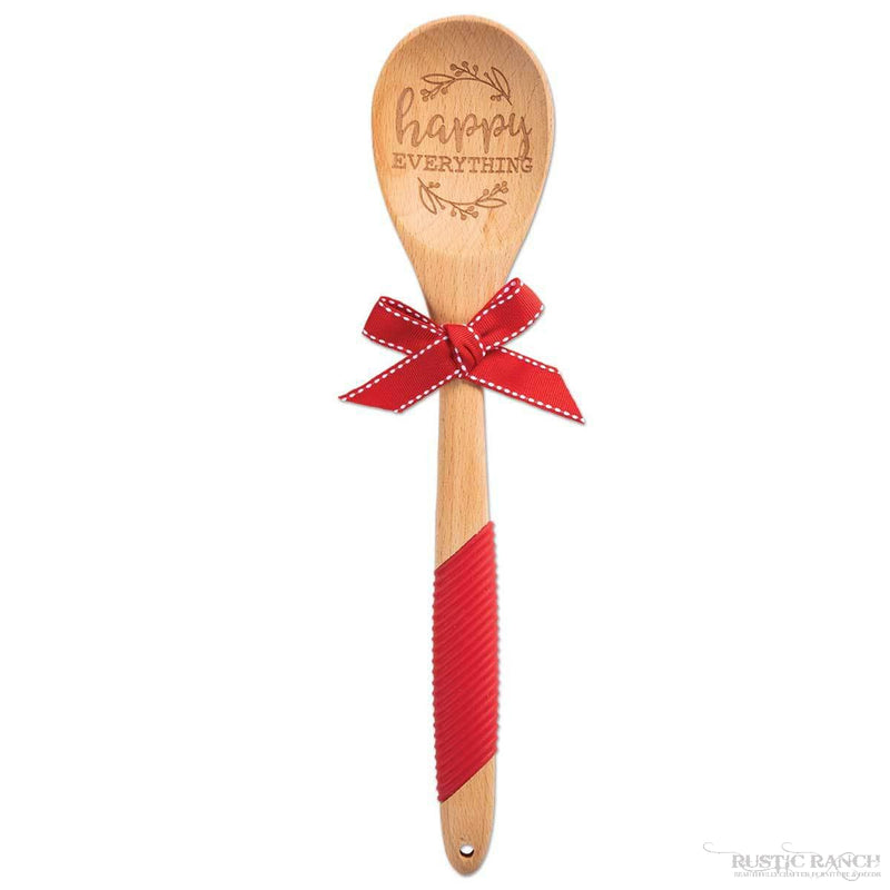 HAPPY EVERYTHING WOODEN SPOON-Rustic Ranch