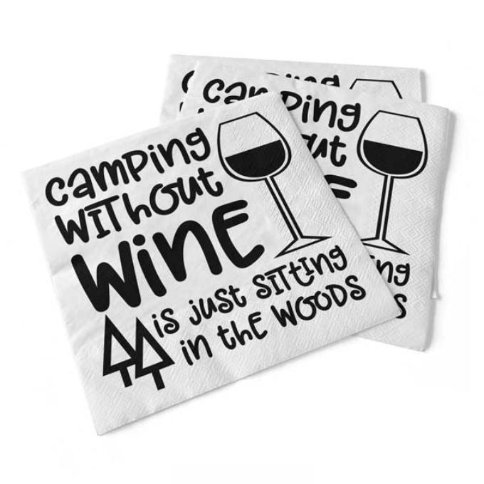 Camping Without Wine Napkins