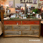 GOLDFIELD SEVEN DRAWER DRESSER-Rustic Ranch