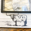 Longhorn Steer 4" x 6" Picture Frame