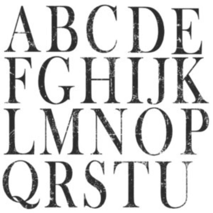 Typesetting Stamp Set by IOD