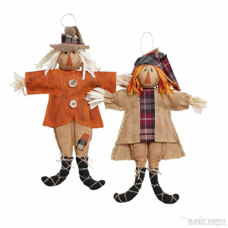 Small Scarecrow Dolls by Mud Pie - Two Assorted available at Rustic Ranch Furniture in Airdrie, Alberta