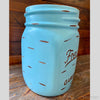 Aqua Large Mason Jar available at Rustic Ranch Furniture in Airdrie, Alberta