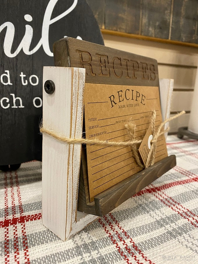 RECIPE HOLDER EASEL BY MUD PIE-Rustic Ranch