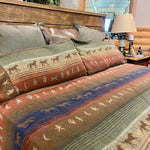 Mustang Canyon II Super King Bedding Set available at Rustic Ranch Furniture in Airdrie, Alberta
