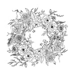 Winter Song's Wreath Paintable Transfer by IOD