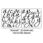 Swoosh Lettering Decor Stamp by IOD