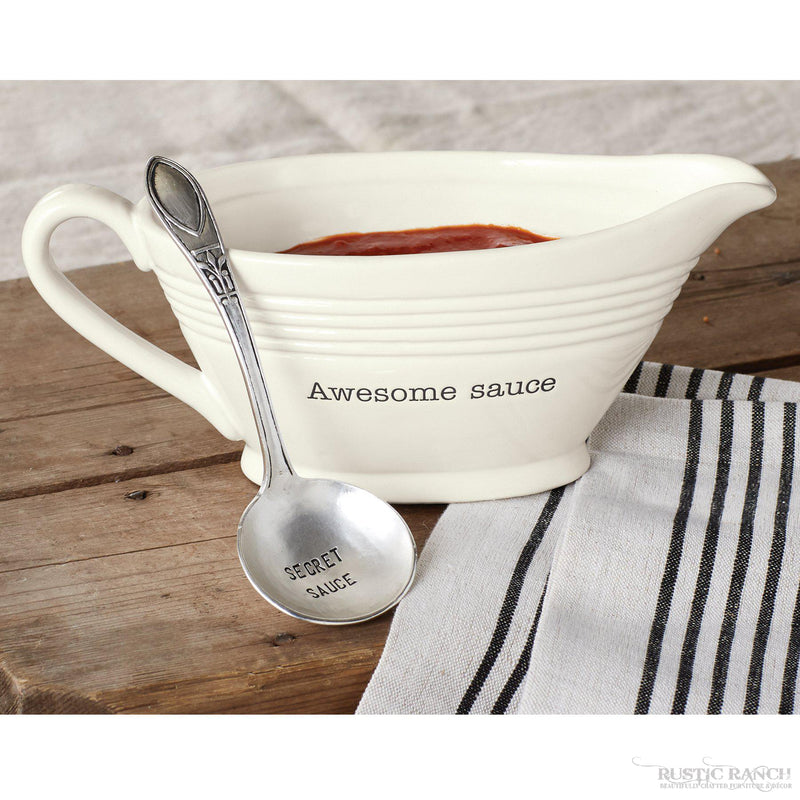 AWESOME SAUCE SERVING SET BY MUDPIE-Rustic Ranch