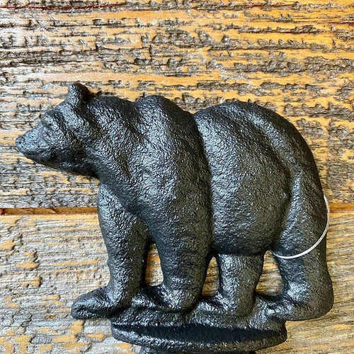 Cast Iron Bear Double Hook available at Rustic Ranch Furniture in Airdrie, Alberta
