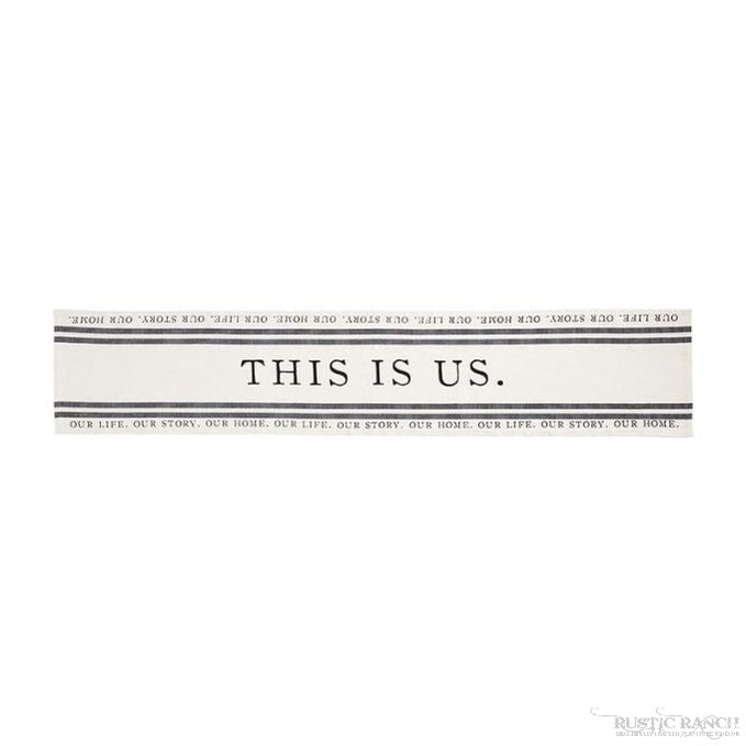 This is Us Table Runner by Mud Pie-Rustic Ranch