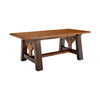 Yellowstone Dutton Trestle Dining Table available at Rustic Ranch Furniture in Airdrie, Alberta.
