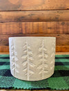 LARGE CEMENT-LOOK POT-Rustic Ranch