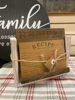 RECIPE HOLDER EASEL BY MUD PIE-Rustic Ranch