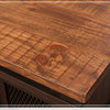 Pueblo Black Sliding Door Cocktail Table available at Rustic Ranch Furniture in Airdrie, Alberta.