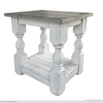 Stone Chair Side Table available at Rustic Ranch Furniture in Airdrie, Alberta