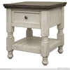 Stone End Table with Drawers available at Rustic Ranch Furniture in Airdrie, Alberta