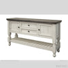 Stone Sofa Table with Drawers available at Rustic Ranch Furniture in Airdrie, Alberta