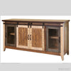 Antique Multi Colour Sliding Door TV Stand - 60", 70" and 80" available at Rustic Ranch Furniture in Airdrie, Alberta