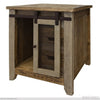 Antique End Table with Sliding Door available at Rustic Ranch Furniture in Airdrie, Alberta