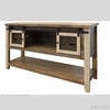 Antique Sofa Table with Sliding Doors available at Rustic Ranch Furniture in Airdrie, Alberta