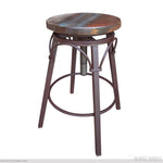 Antique Multi Colour Adjustable Stool available at Rustic Ranch Furniture in Airdrie, Alberta