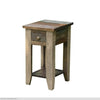 Antique Multi Colour Narrow Drawer Chair Side Table available at Rustic Ranch Furniture in Airdrie, Alberta