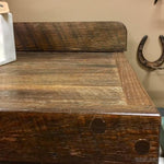 BARNWOOD FREESTANDING VANITY WITH SHELF AND TWO DRAWERS-Rustic Ranch