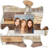 MULTI BROWN WOOD PUZZLE PIECE-Rustic Ranch