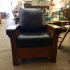 SEQUOIA LOUNGE CHAIR WITH LEATHER CUSHIONS-Rustic Ranch