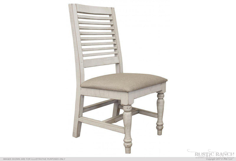 STONE WHITE DINING CHAIR-Rustic Ranch