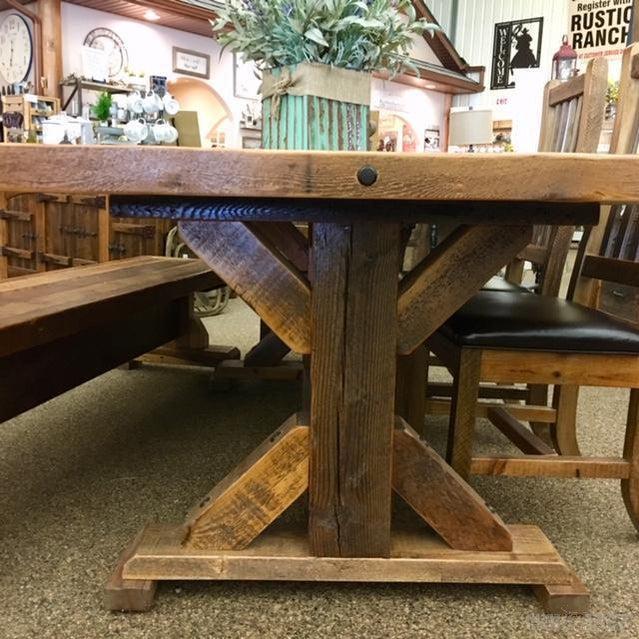 Windy Stables 7' Dining Table-Rustic Ranch